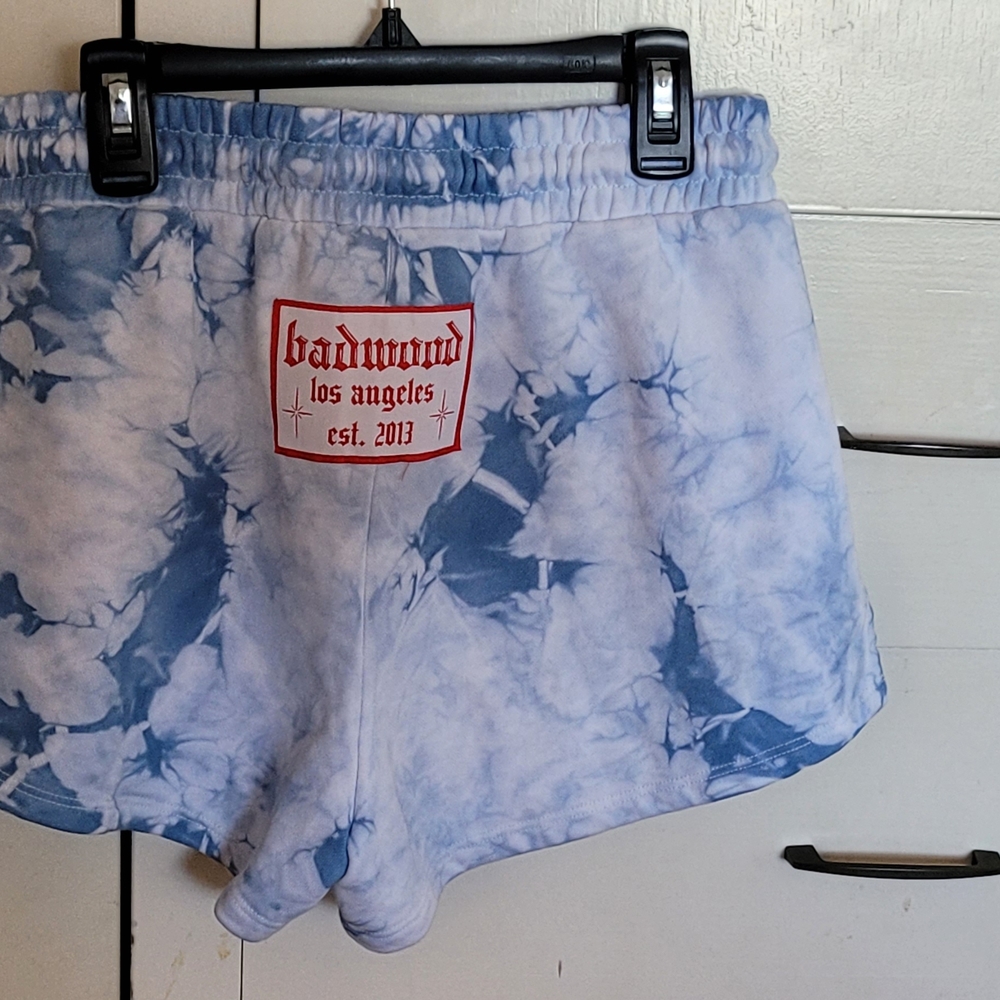 Women's Blue Tie-Dye Shorts